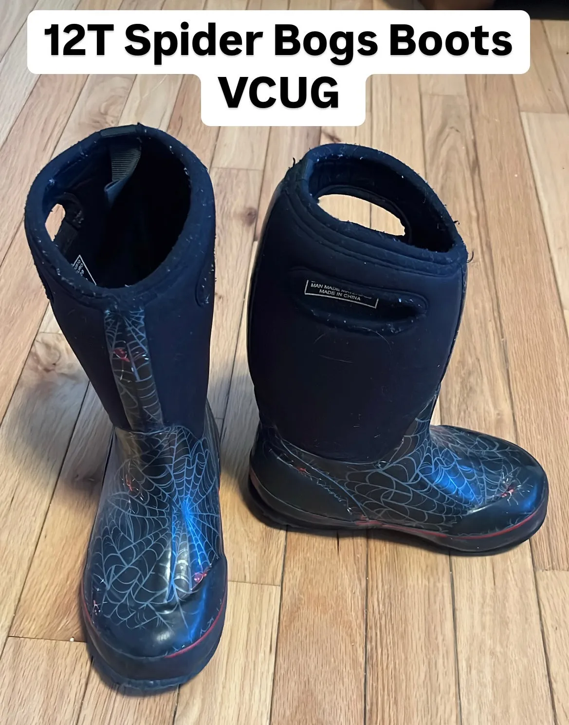 12T Spider Bogs Boots, Shoes 12 (Toddler:2-4yr)