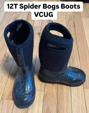 12T Spider Bogs Boots, Shoes 12 (Toddler:2-4yr)