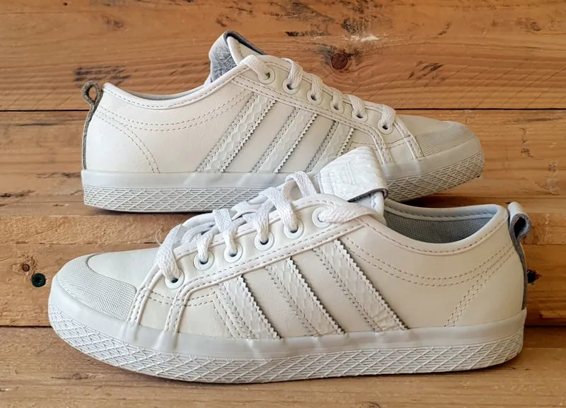Adidas Honey Low Leather Trainers UK4/US5.5/EU36.5 AF4223 Triple White