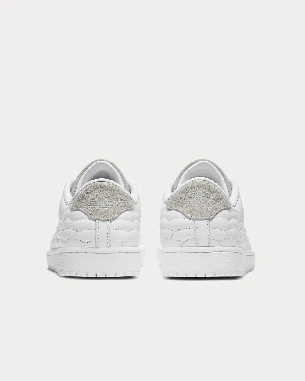 Air Jordan 1 Centre Court White on White Low Top Sneakers
