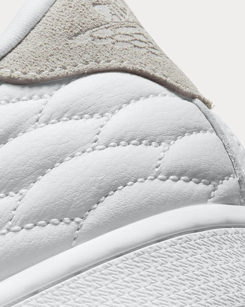 Air Jordan 1 Centre Court White on White Low Top Sneakers