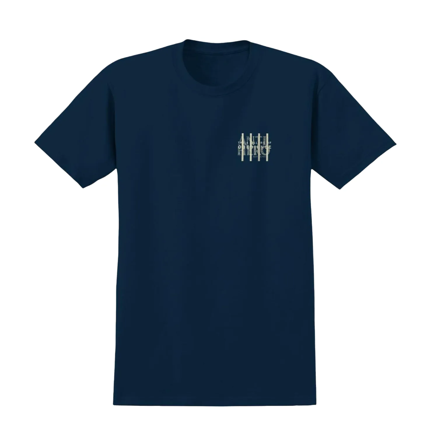 Antihero 4 Pillars of Obedience Work T Shirt Navy