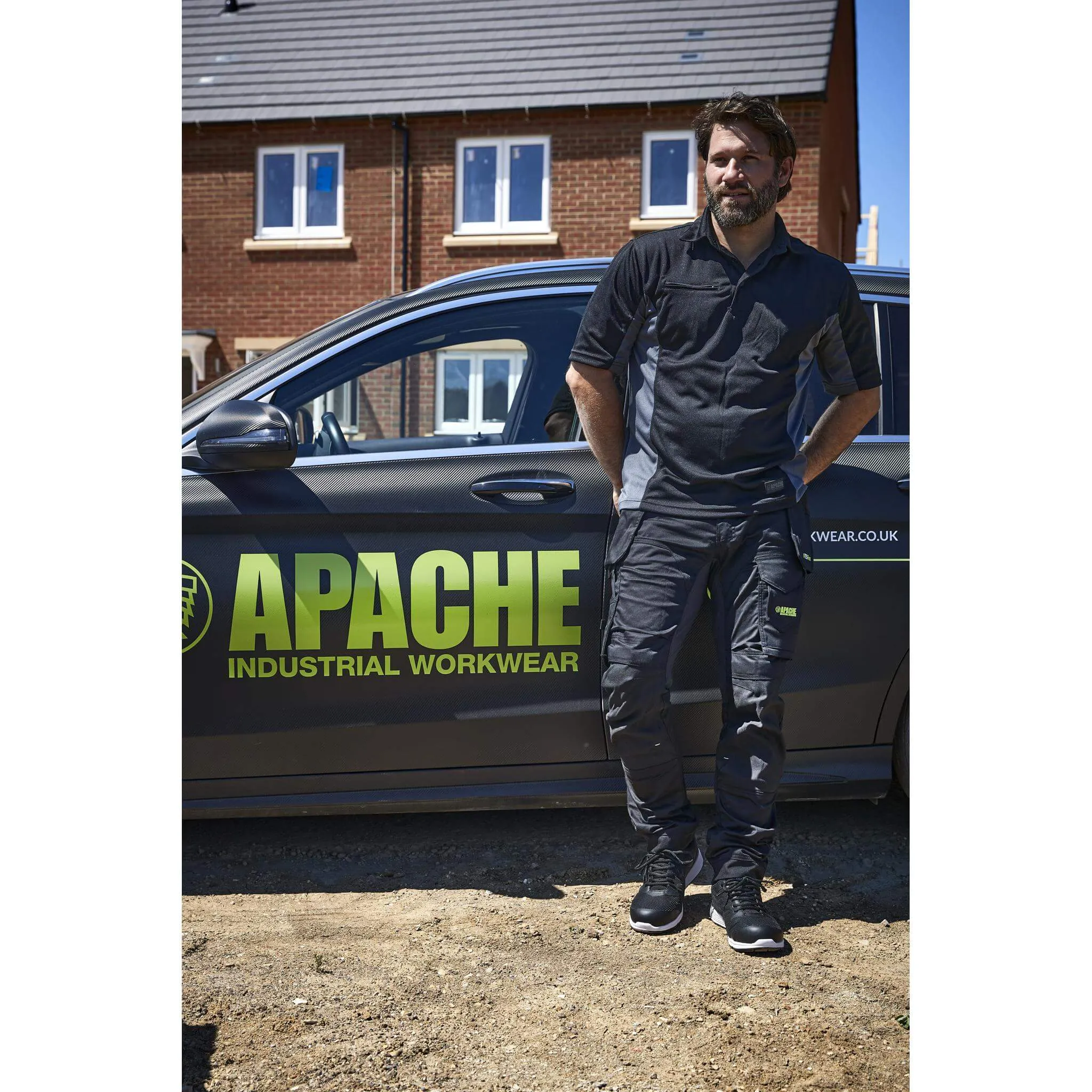 Apache Vault Black Lightweight Sports Safety Trainers