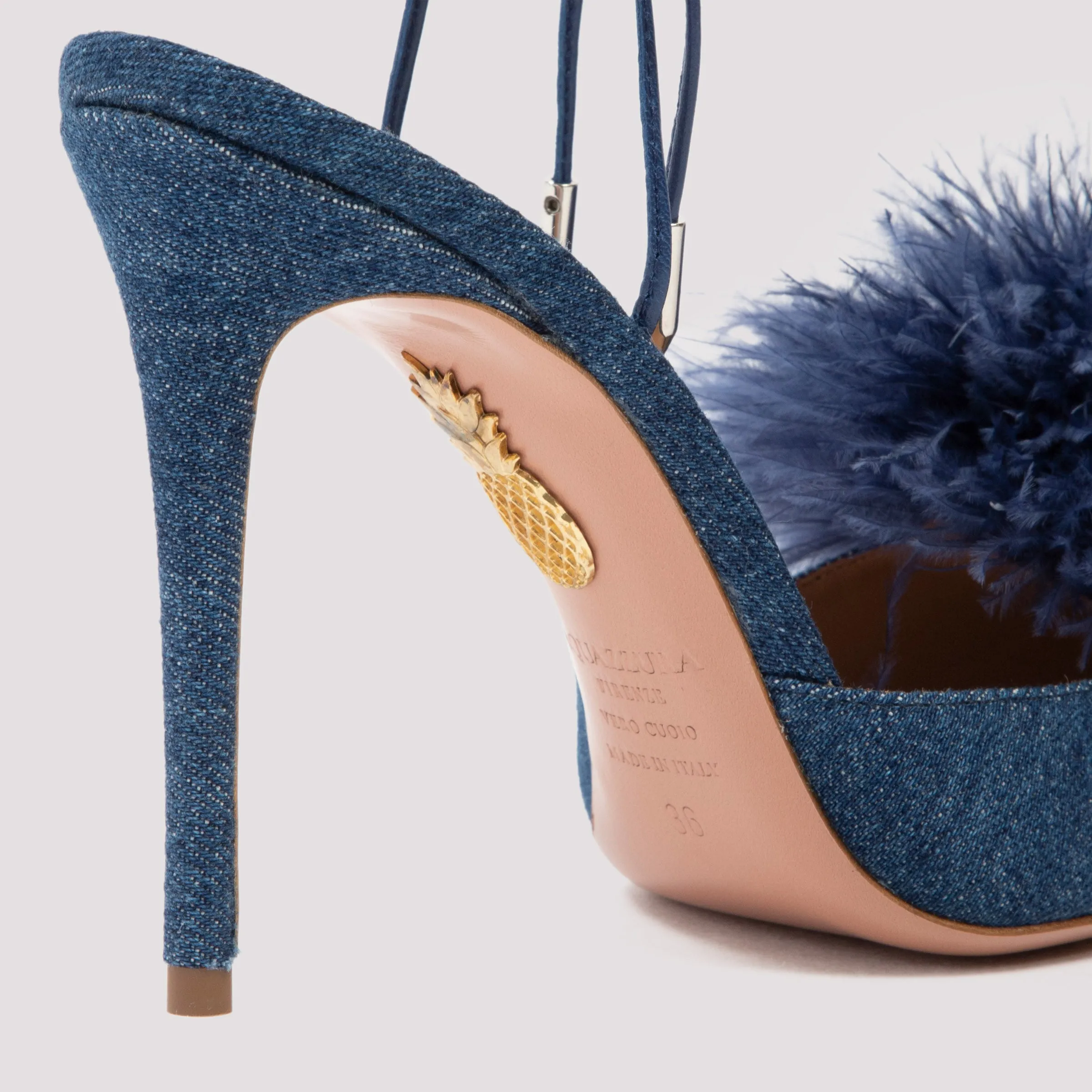 Aquazzura Boudoir Sling Ankle Strap Pumps