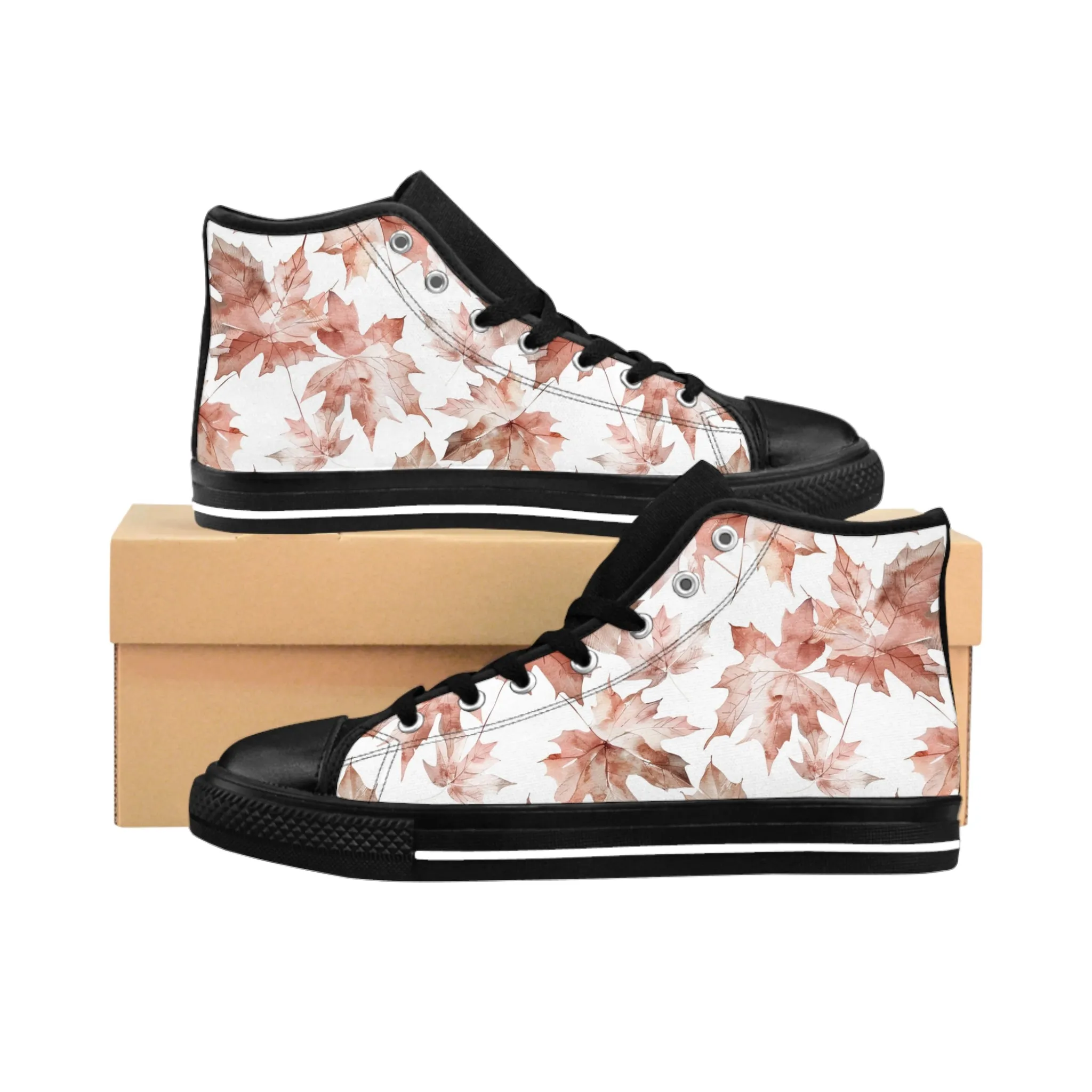 Autumn Fall Leaves Women's Classic Sneakers
