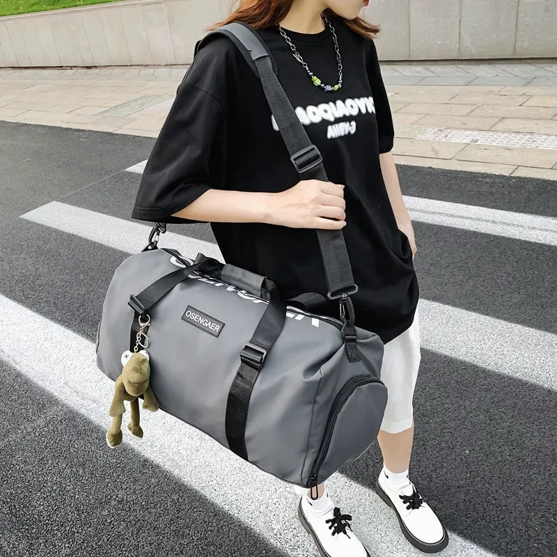 Backpack Women Portable Shoes-Seat Large Capacity Portable Fashionable Sports Luggage Gym shoulder bag
