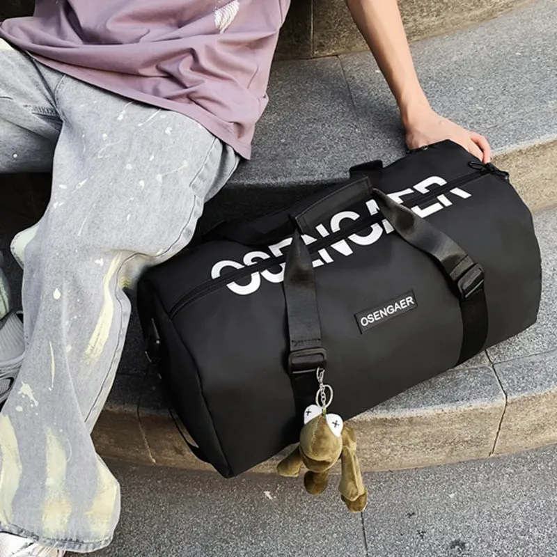 Backpack Women Portable Shoes-Seat Large Capacity Portable Fashionable Sports Luggage Gym shoulder bag