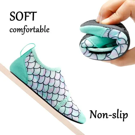 Barerun Kids Boys Girls Water Sport Shoes Barefoot Toddler Aqua Socks Quick-Dry Beach Swim Pool Shoes ToddlerGreenlotus,