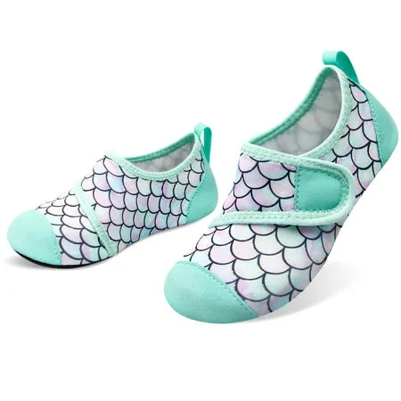 Barerun Kids Boys Girls Water Sport Shoes Barefoot Toddler Aqua Socks Quick-Dry Beach Swim Pool Shoes ToddlerGreenlotus,