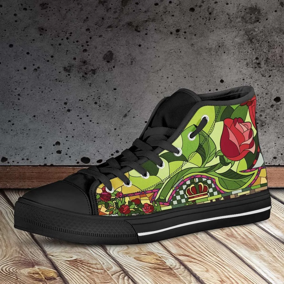 Beauty and the Beast Canvas High Top Shoes