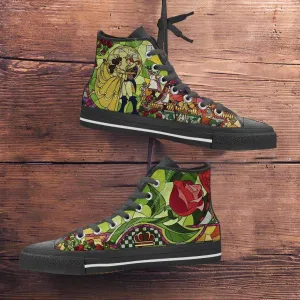 Beauty and the Beast Canvas High Top Shoes