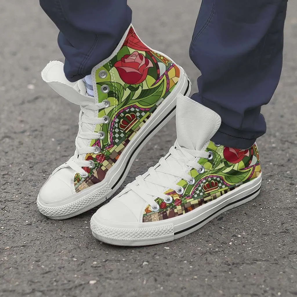 Beauty and the Beast Canvas High Top Shoes