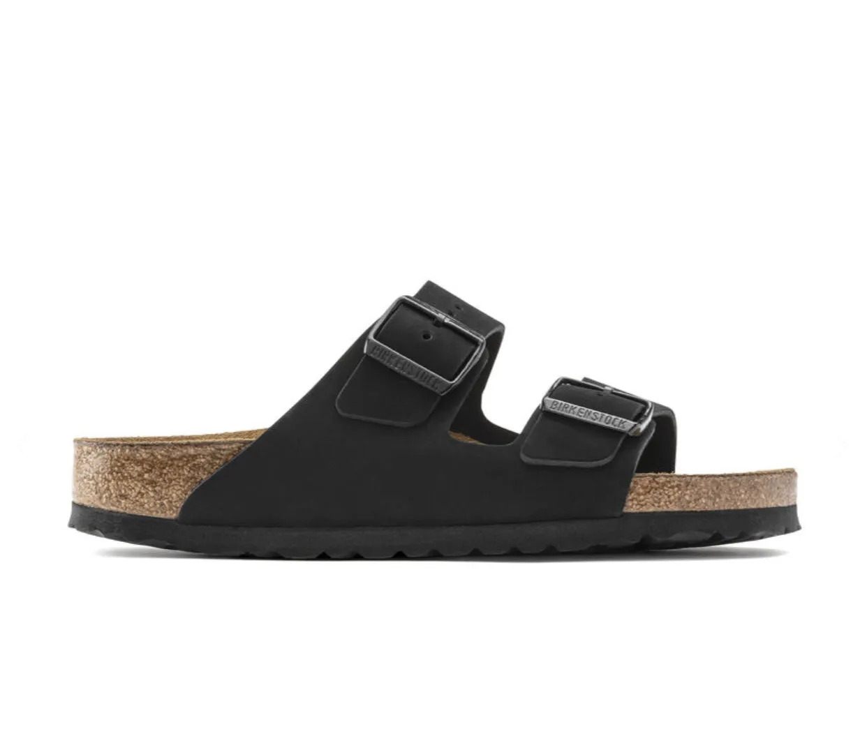 Birkenstock Arizona Black Nubuck Leather Soft Footbed Made In Germany