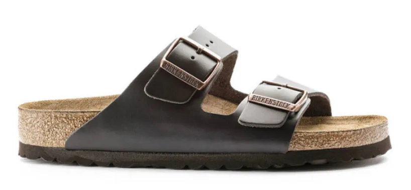 Birkenstock Arizona Brown Smooth Leather Soft Footbed Made In Germany