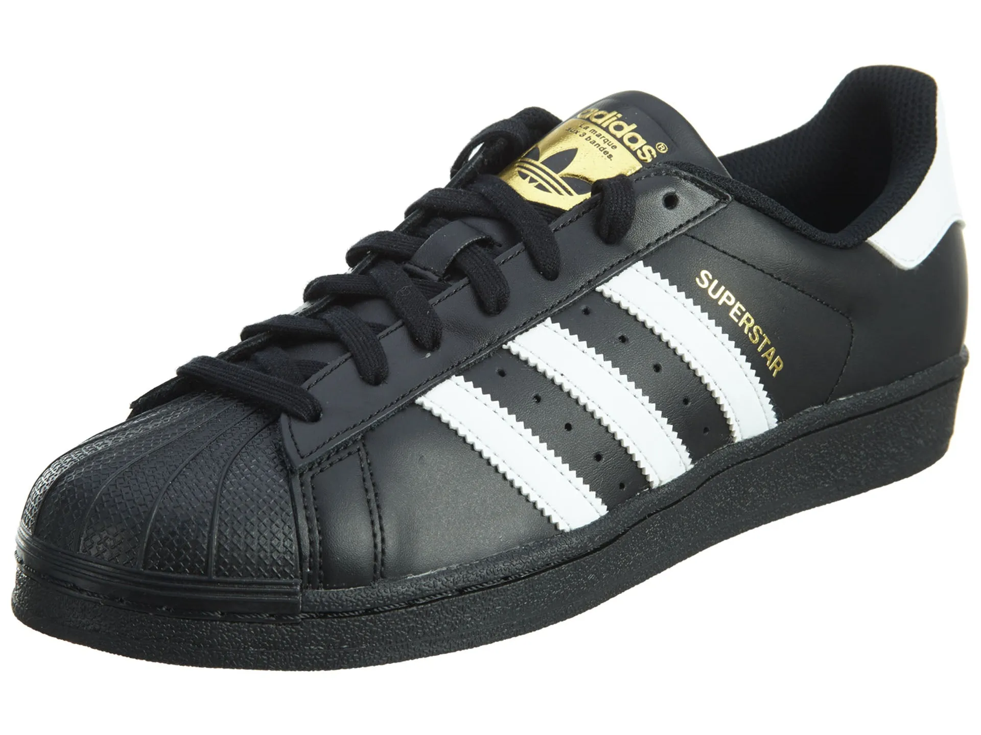 Black/White/Gold Adidas Originals Superstar Mens Style :B27140