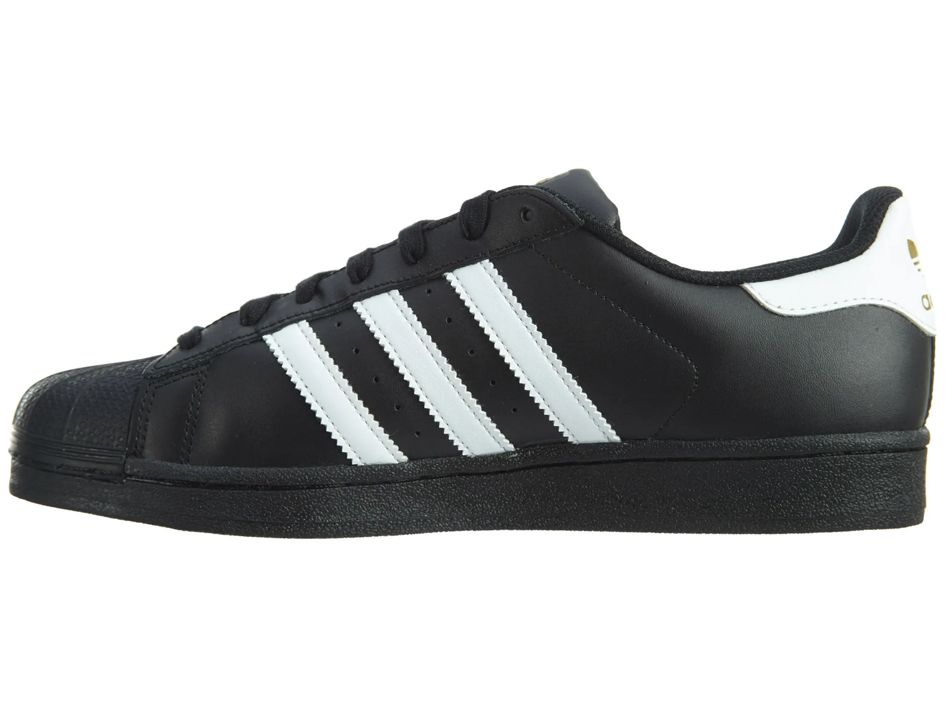Black/White/Gold Adidas Originals Superstar Mens Style :B27140