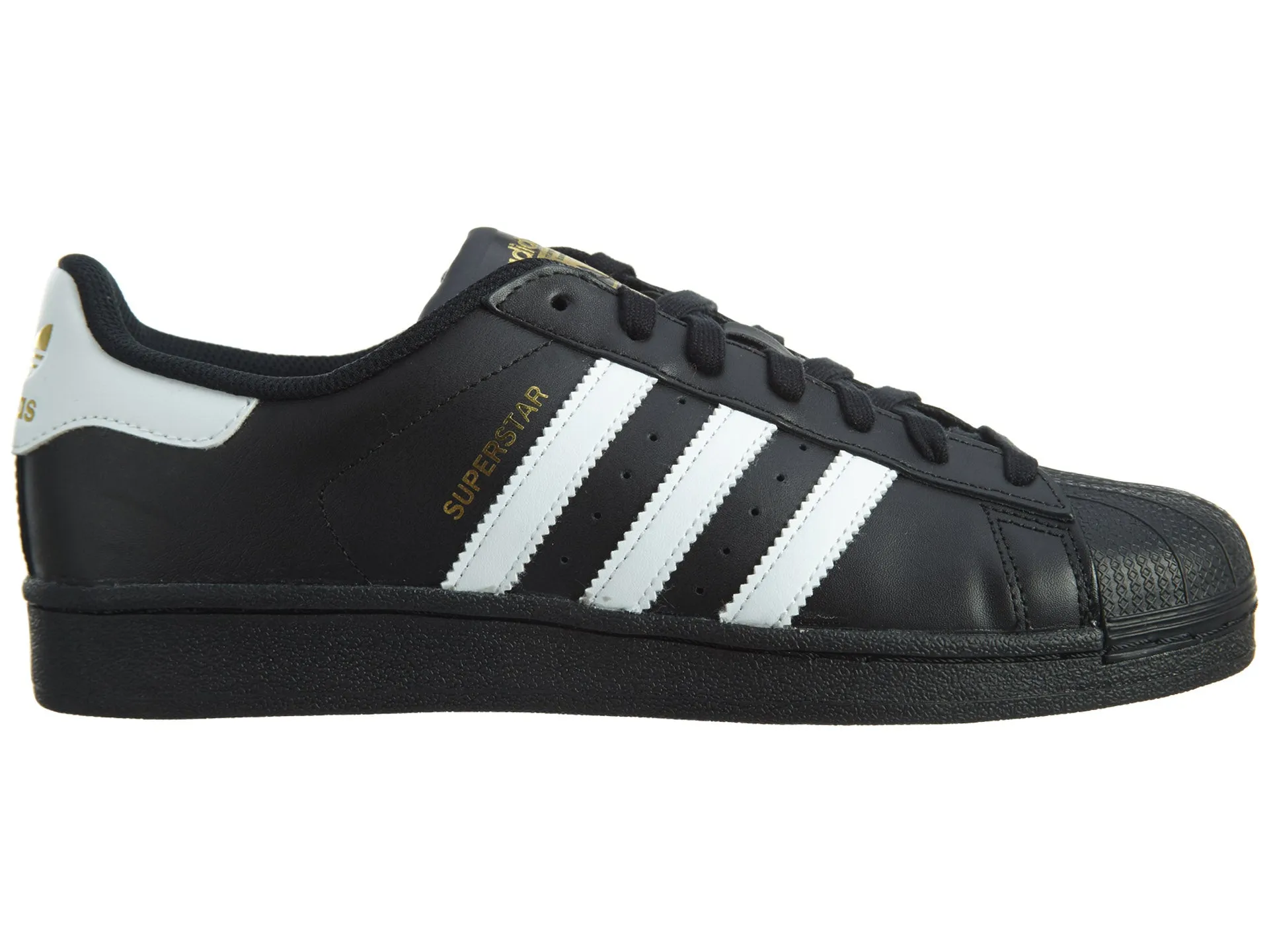 Black/White/Gold Adidas Originals Superstar Mens Style :B27140