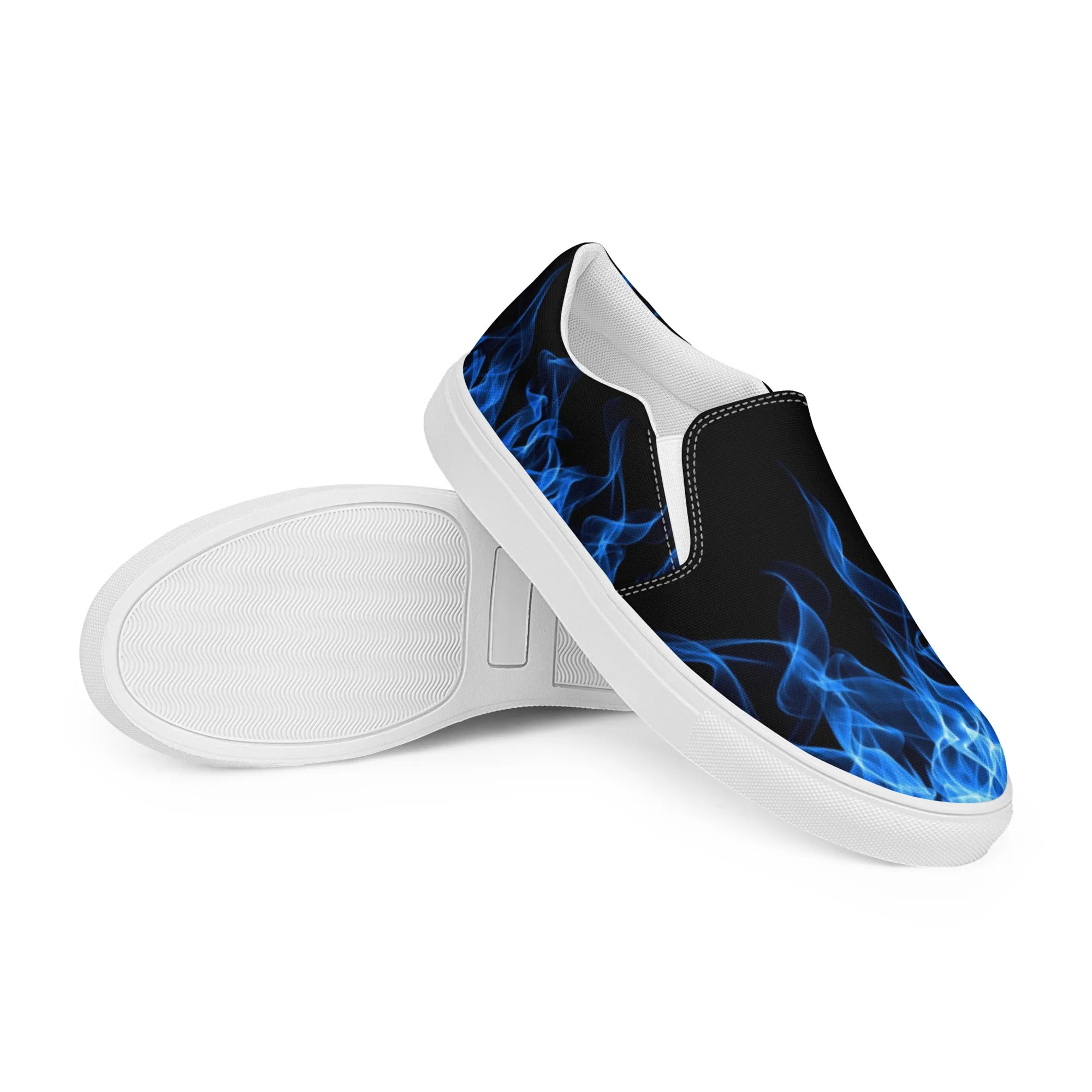 Blue Flame Women’s Slip-on Canvas Shoes