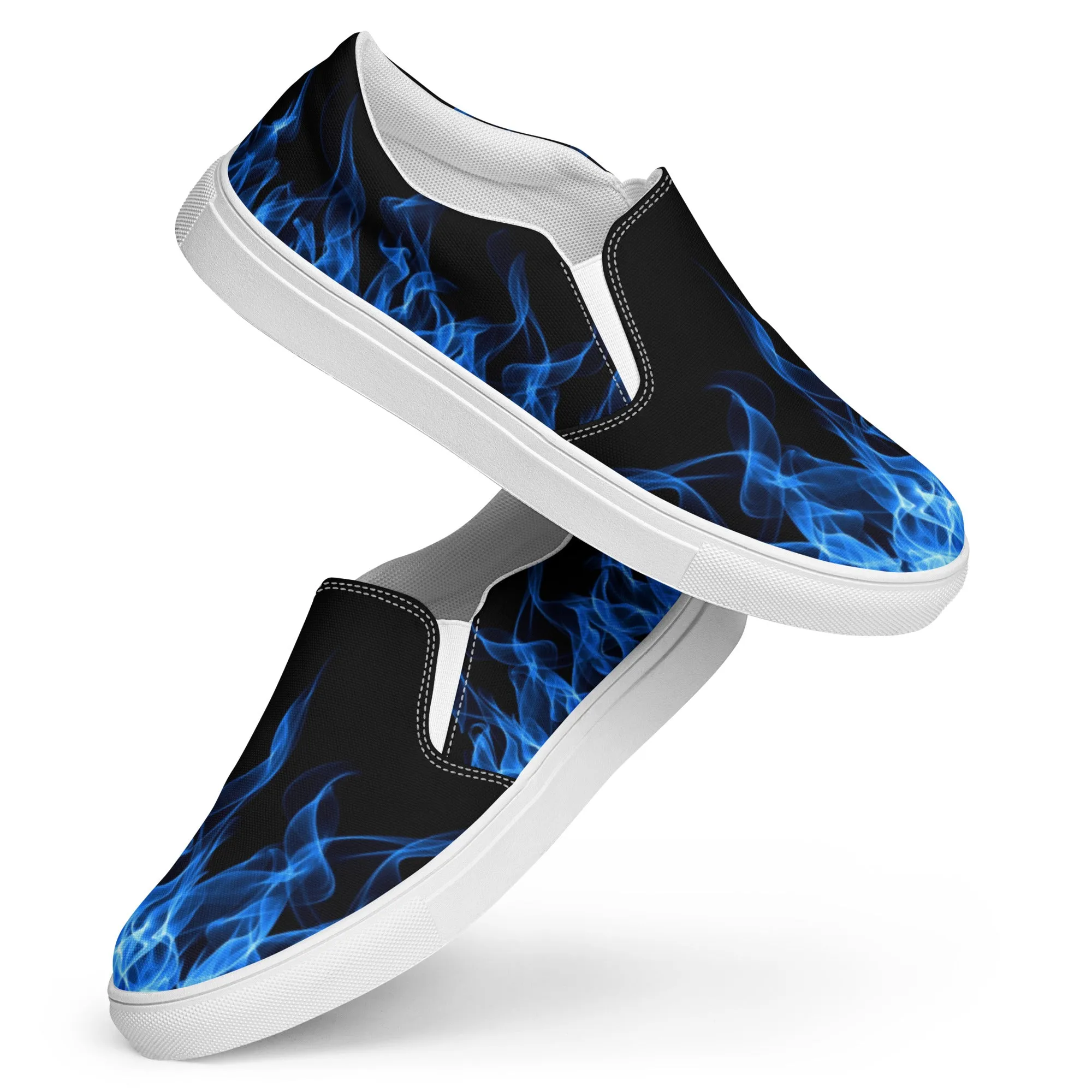 Blue Flame Women’s Slip-on Canvas Shoes