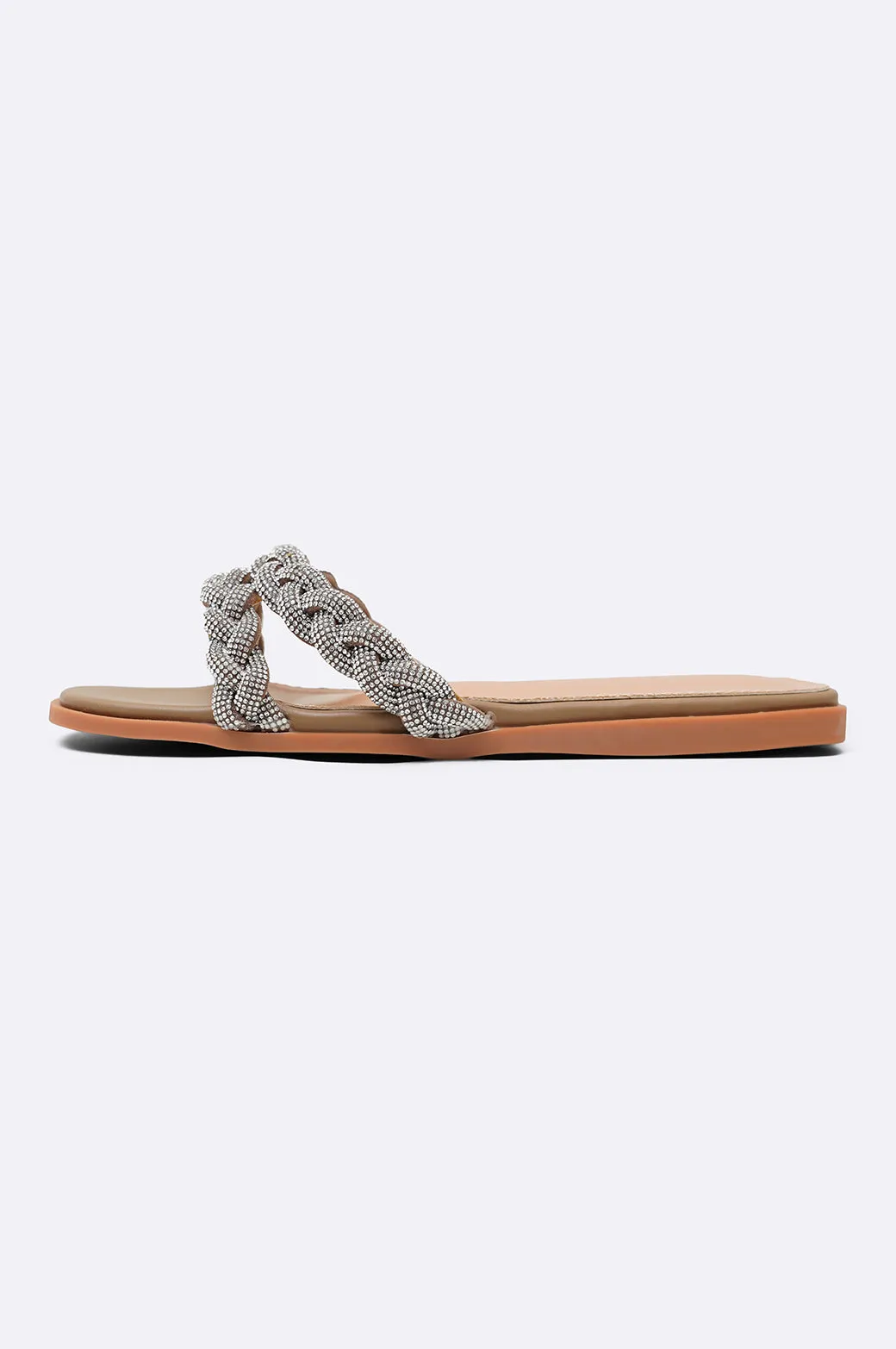 BRAIDED CRYSTAL SLIDES