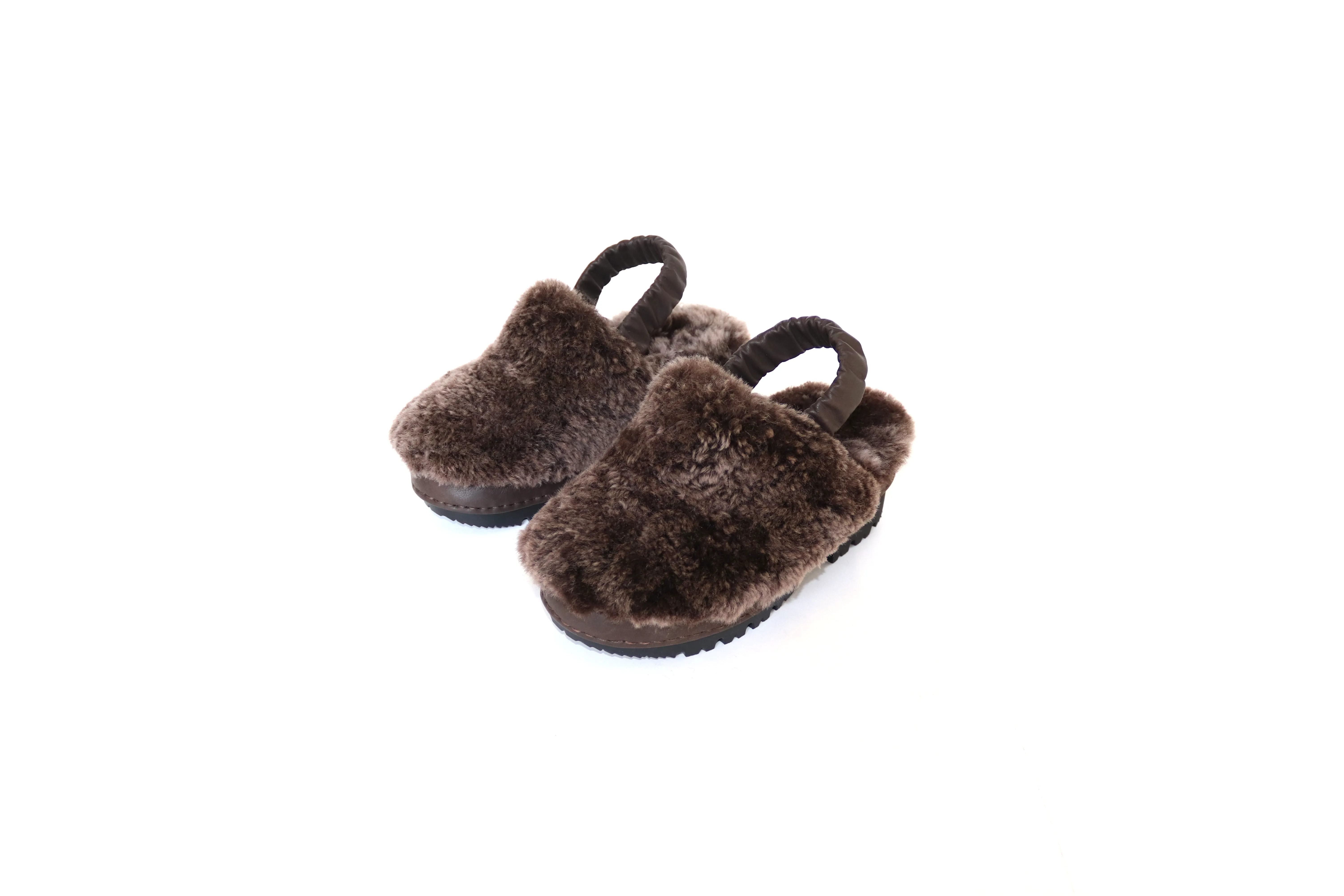 Brown Fur Mules