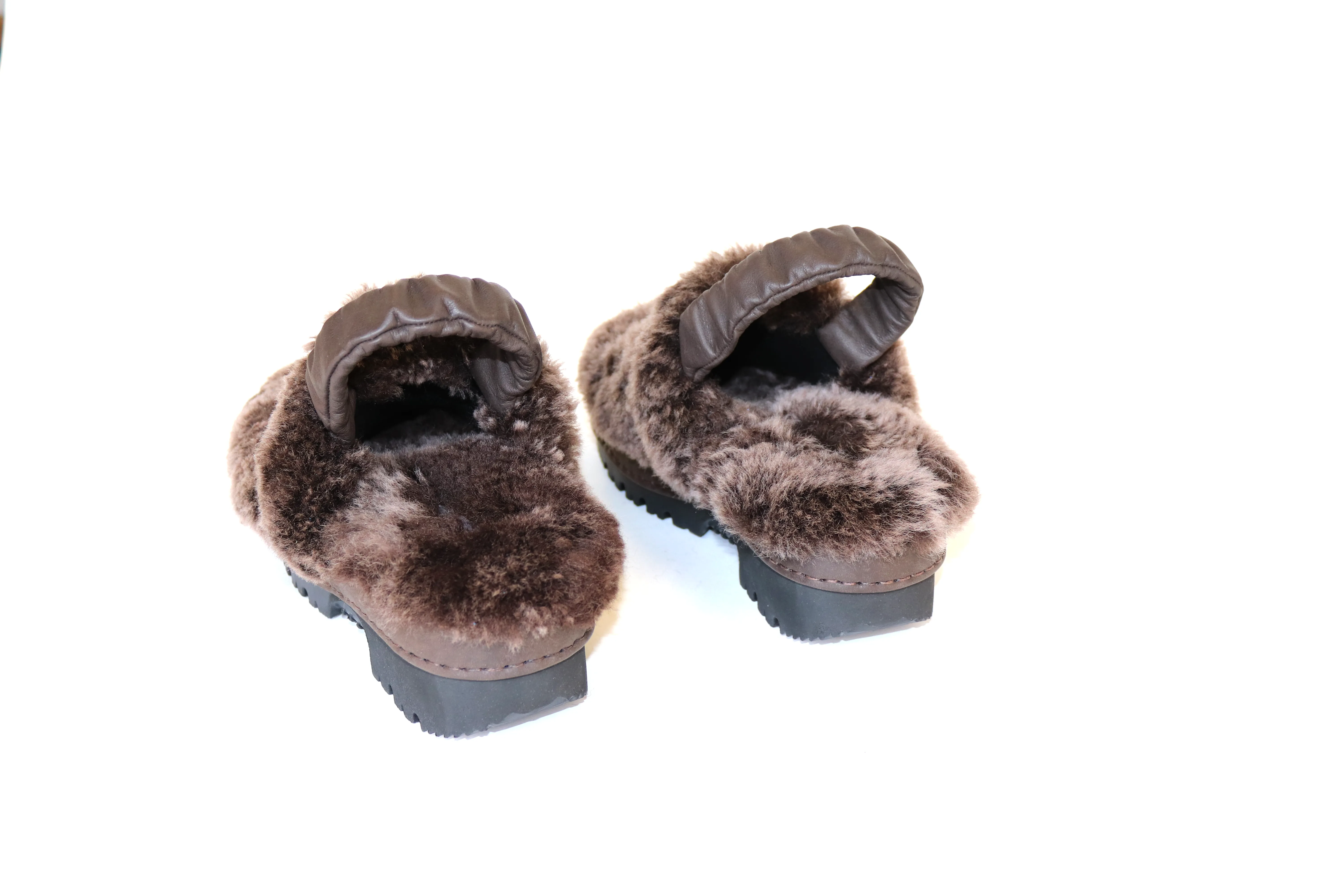Brown Fur Mules