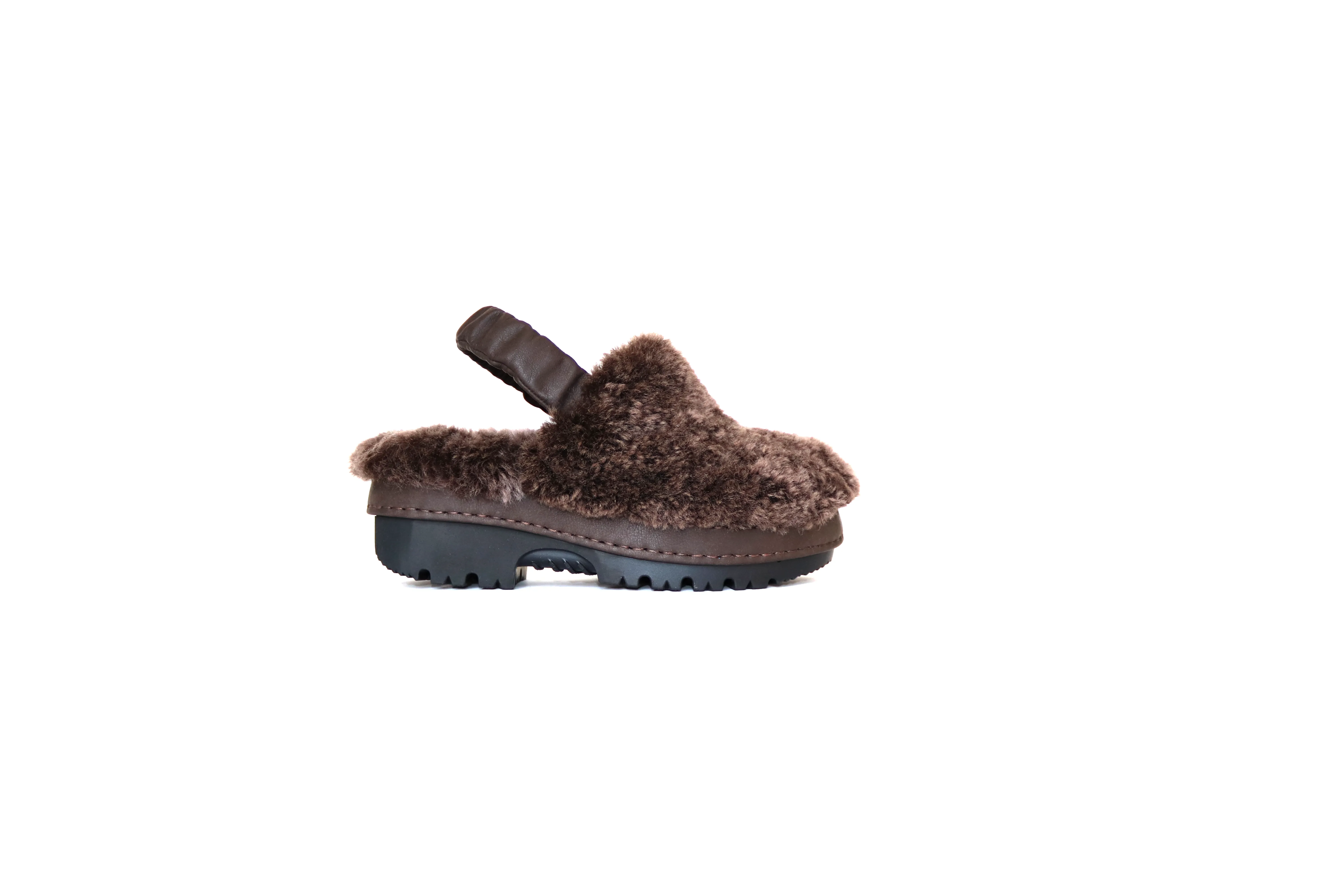 Brown Fur Mules