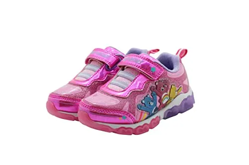 Care Bears Purple/Pink Girl's Lighted Athletic Sneaker (Toddler/Little Kid)