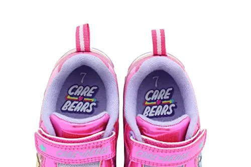 Care Bears Purple/Pink Girl's Lighted Athletic Sneaker (Toddler/Little Kid)