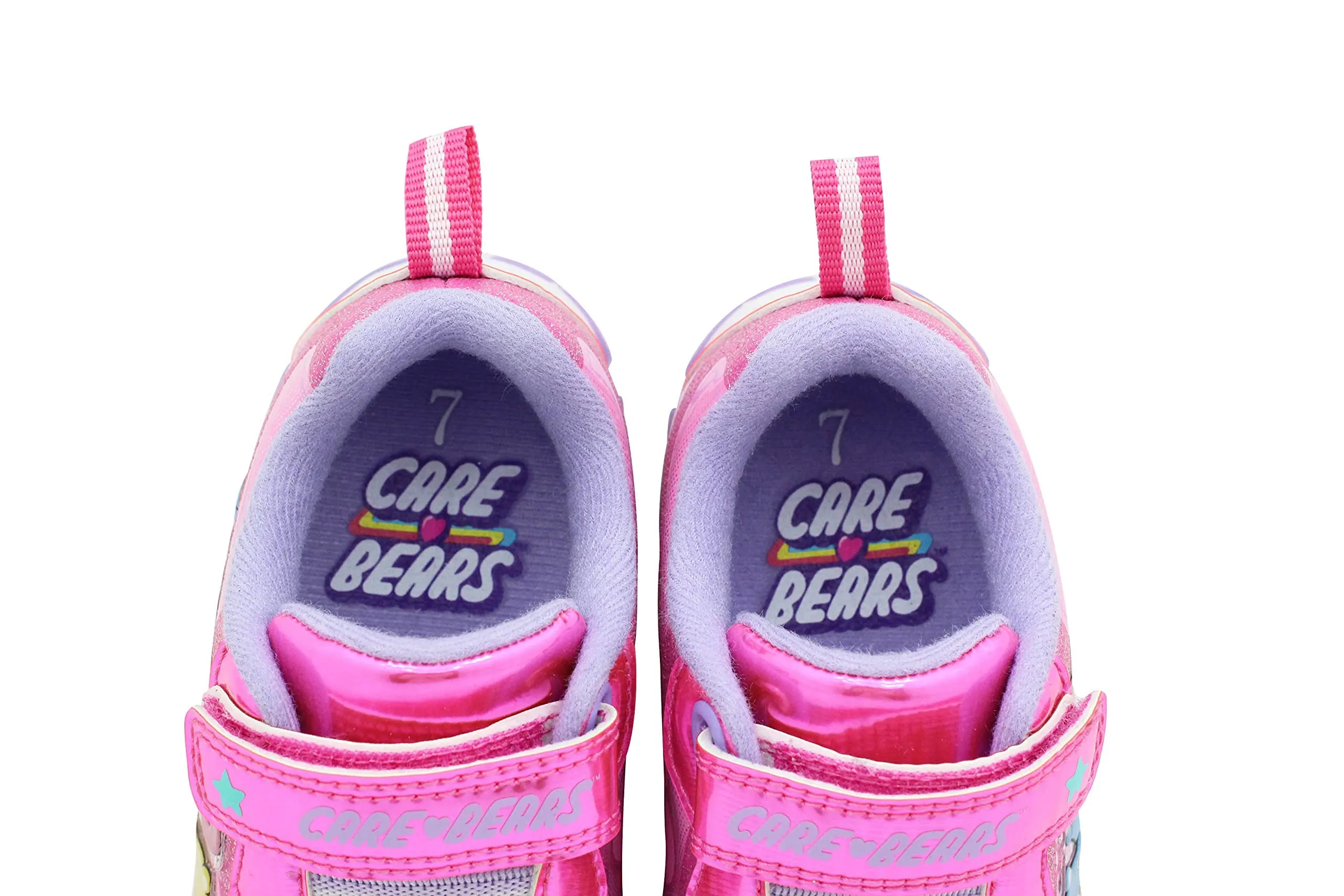 Care Bears Purple/Pink Girl's Lighted Athletic Sneaker (Toddler/Little Kid)