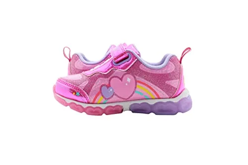 Care Bears Purple/Pink Girl's Lighted Athletic Sneaker (Toddler/Little Kid)