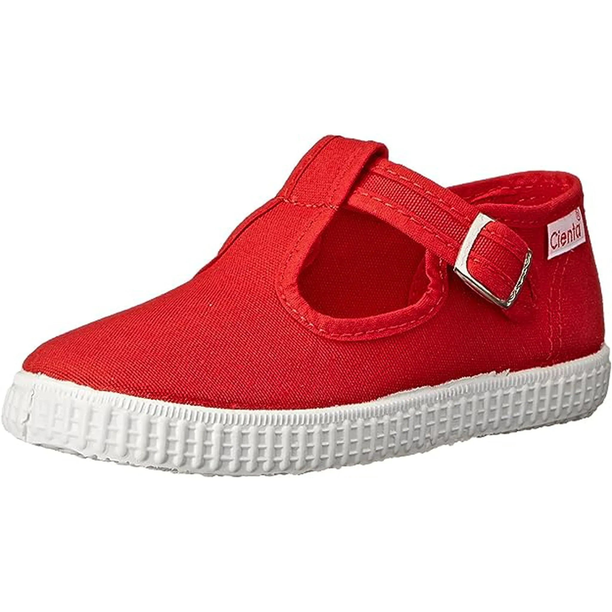 Cienta T-Strap Sneaker - Rojo