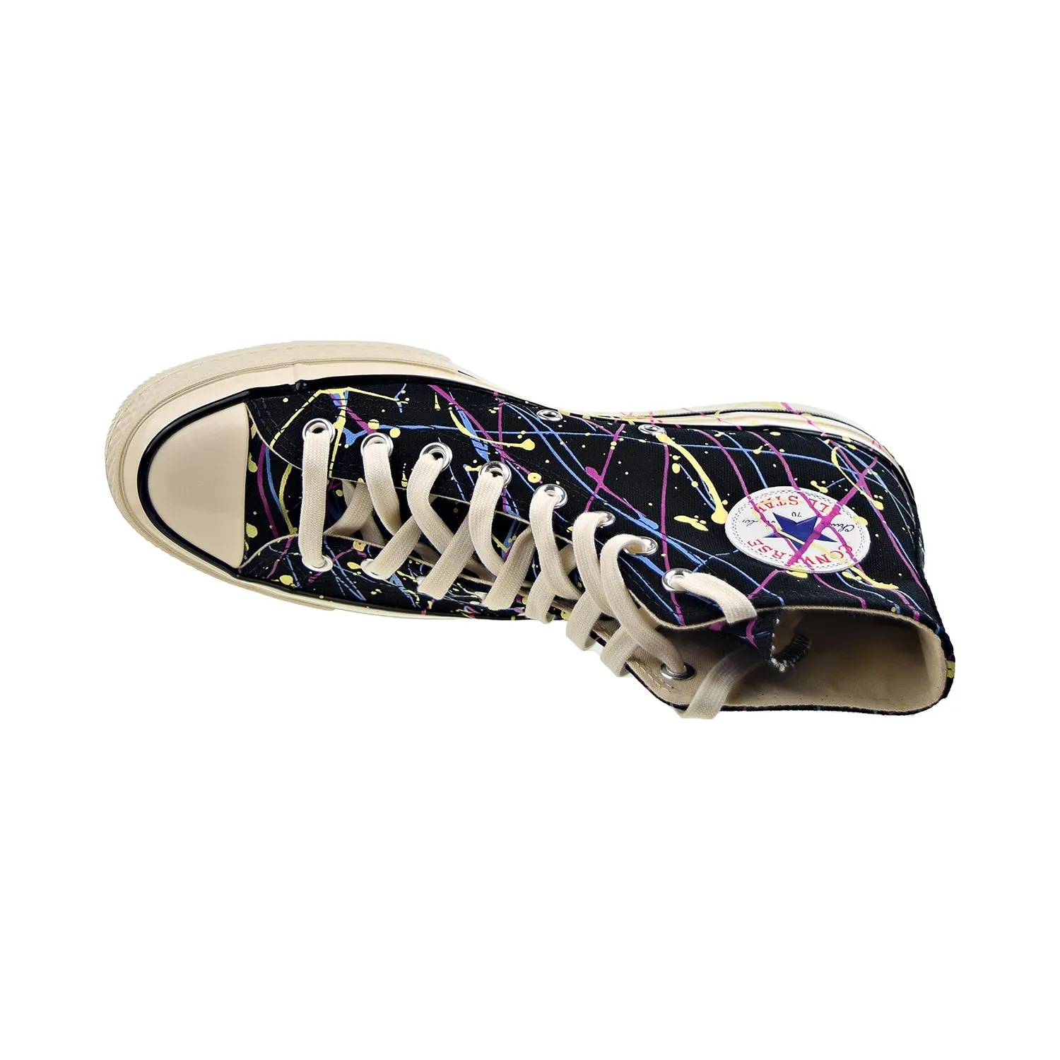 Converse Chuck 70 Hi Paint Splatter Men's Shoes Black-Hyper Magenta