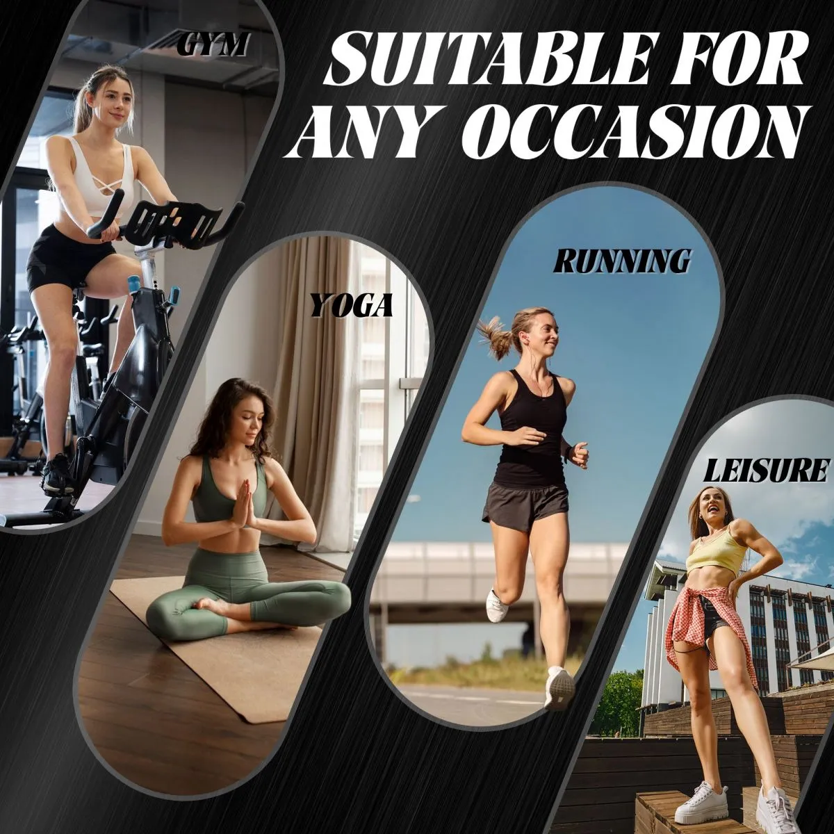 Custom Face Dancing Figure Sports Bra Personalized Women's All Over Print Yoga Sports Bra