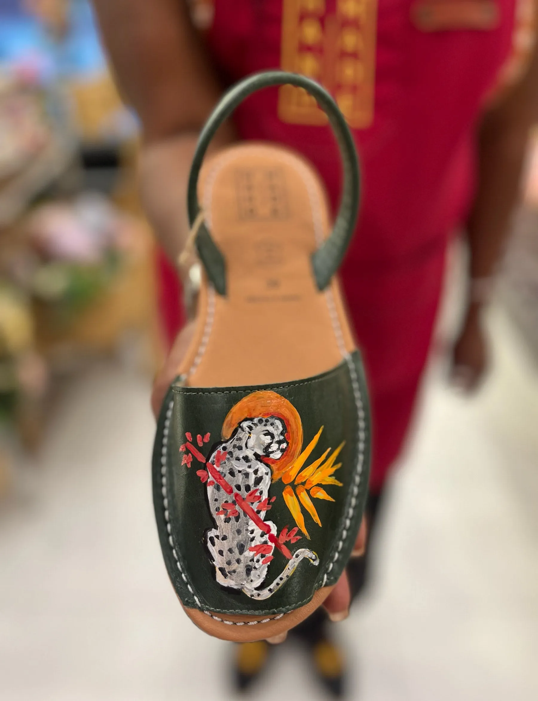 Custom-made Menorquinas Cheetah Edition