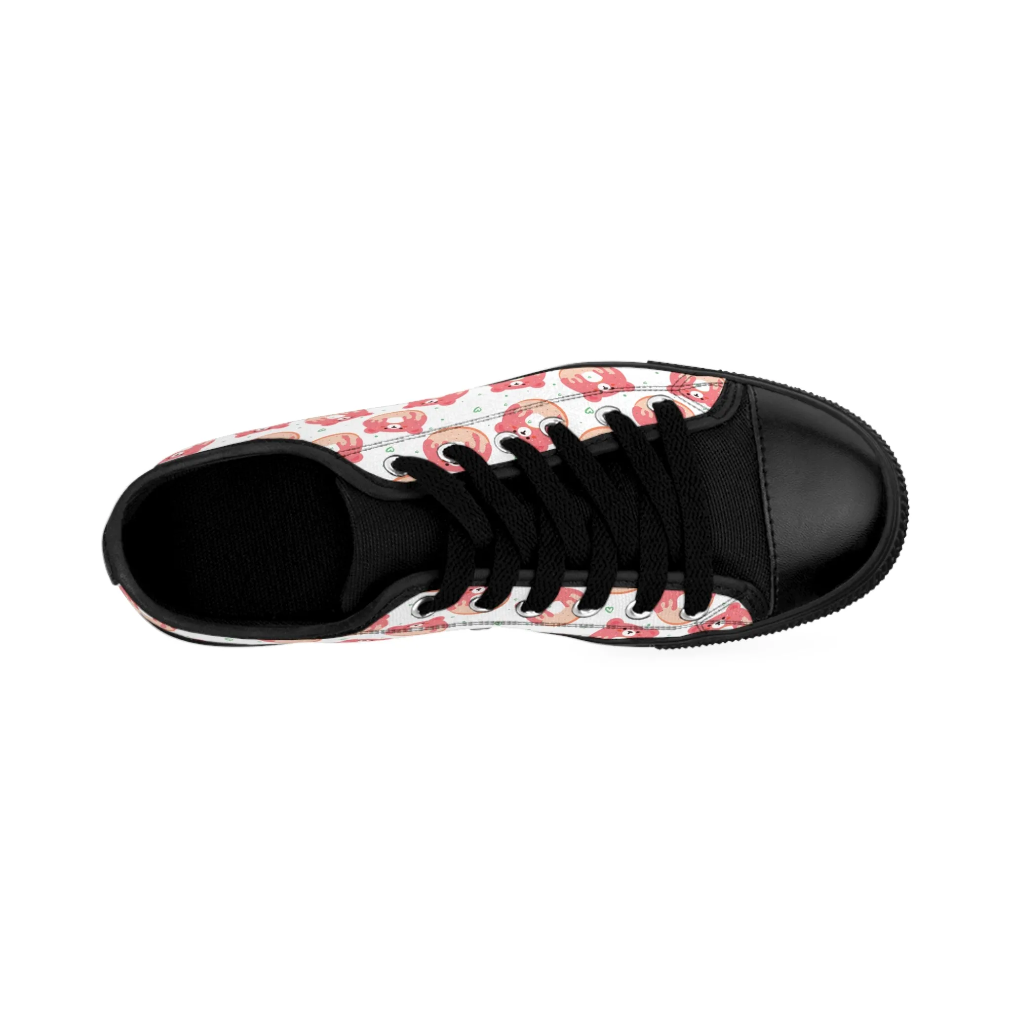 Cute Colorful Doughnut Bear Women's Sneakers