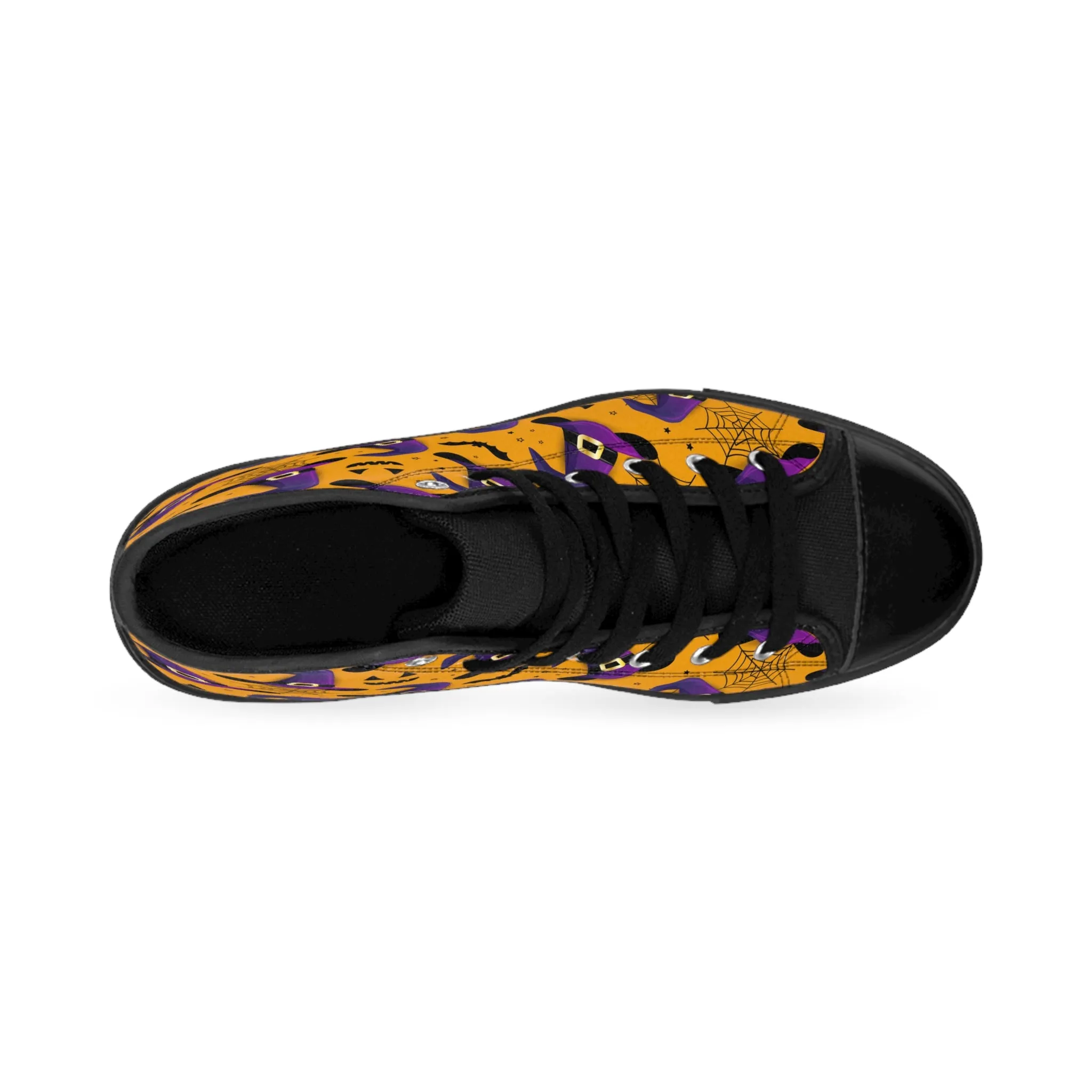 Cute Purple Witch Hat Men's Classic Sneakers