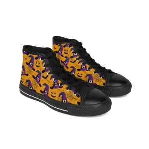 Cute Purple Witch Hat Men's Classic Sneakers