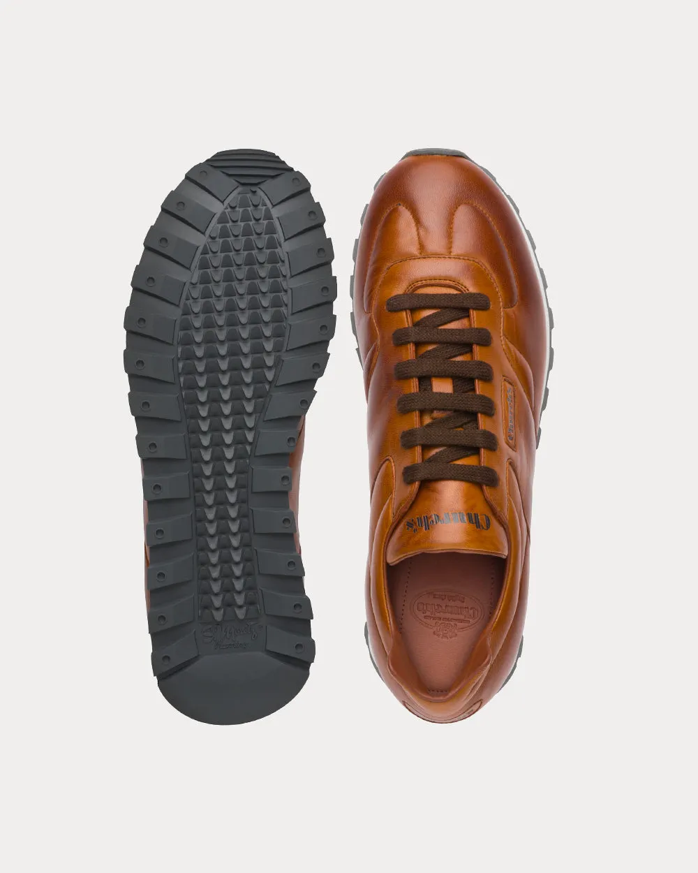 Dalton Nappa Calf Tan Running Shoes