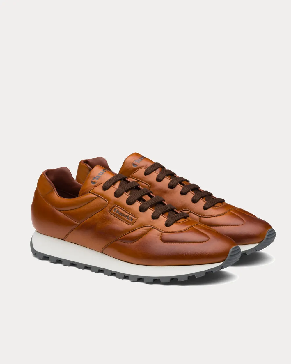 Dalton Nappa Calf Tan Running Shoes