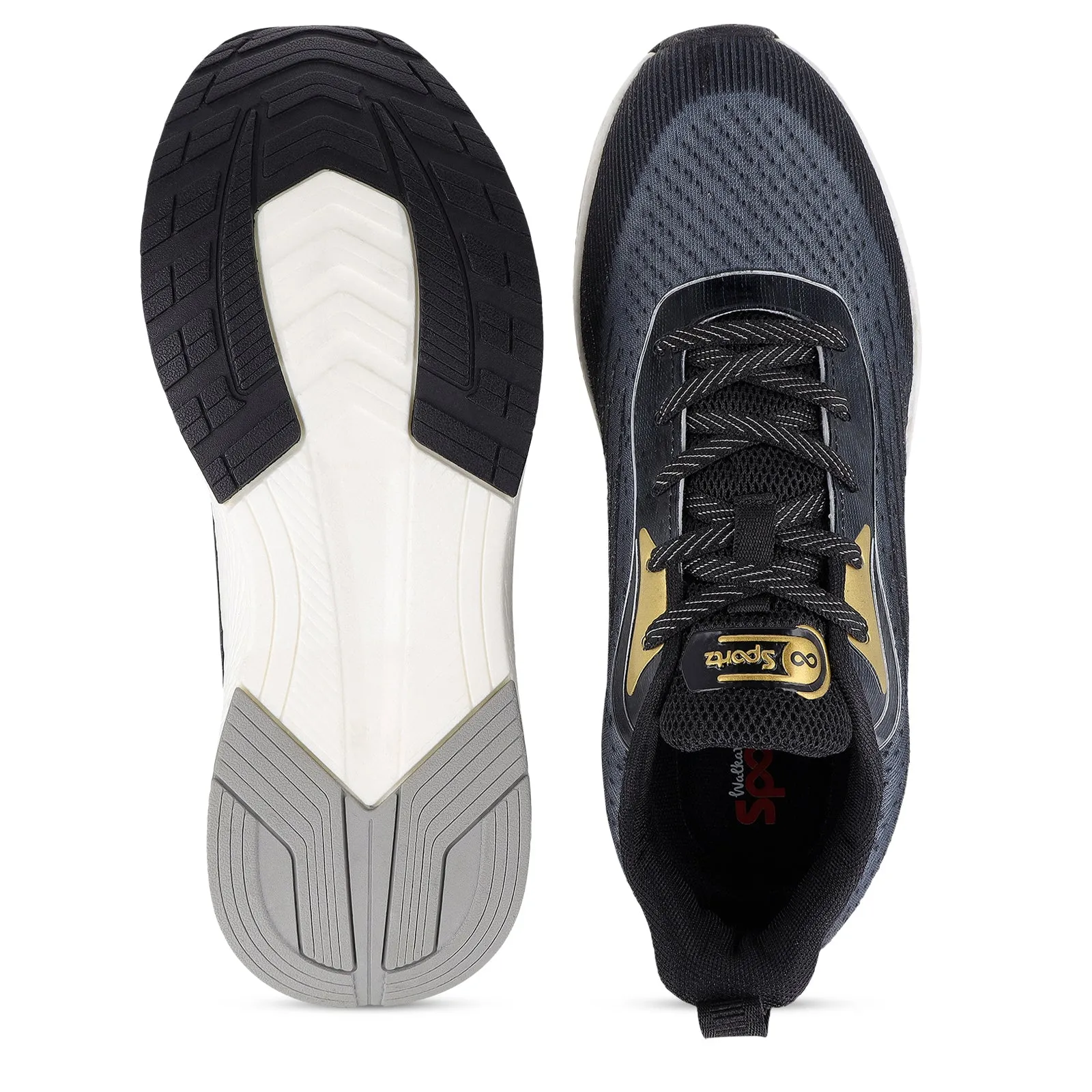DANZO Men's Lace-up Sports Shoe - WS9147 Black Gold