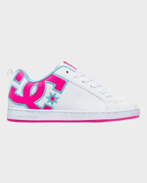 DC Court Graffik - White/Crazy Pink/Blue