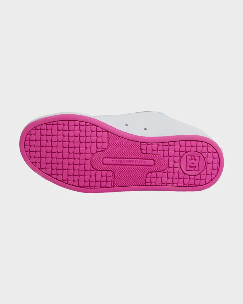 DC Court Graffik - White/Crazy Pink/Blue