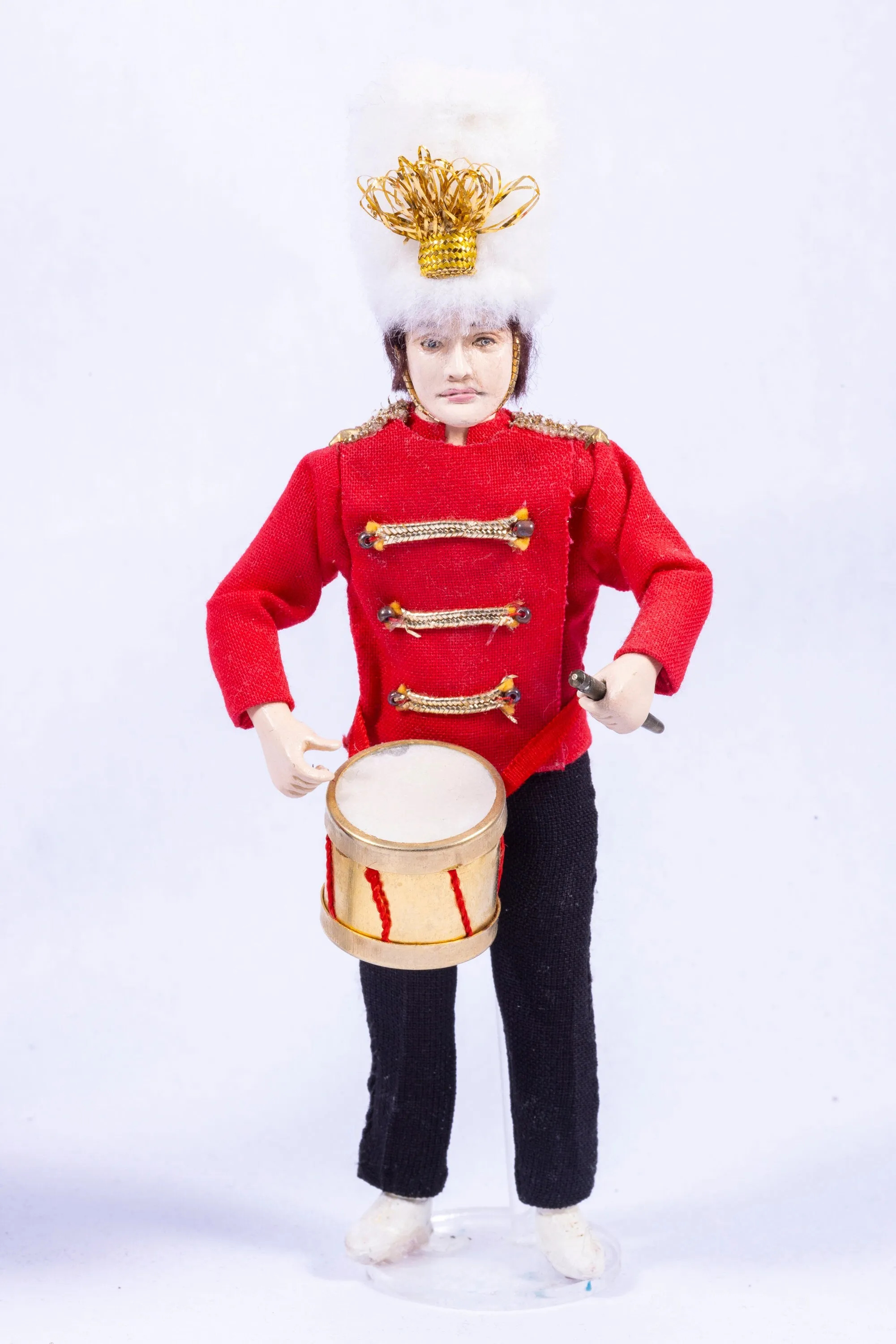 Dollhouse Miniature  ~ Four Hand Sculpted Marching Band Dolls - From Ursula Sauerberg Estate