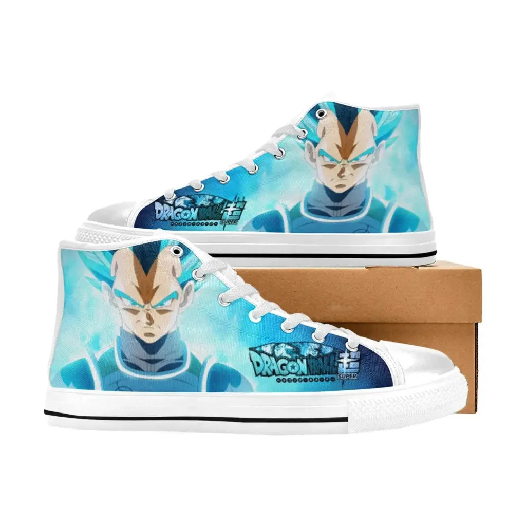 Dragon ball Z Super Vegeta Bejita Shoes High Top Sneakers for Kids and Adults