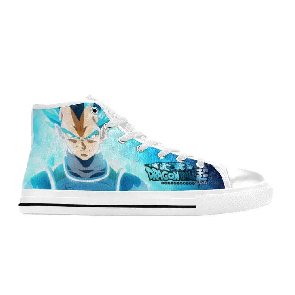 Dragon ball Z Super Vegeta Bejita Shoes High Top Sneakers for Kids and Adults