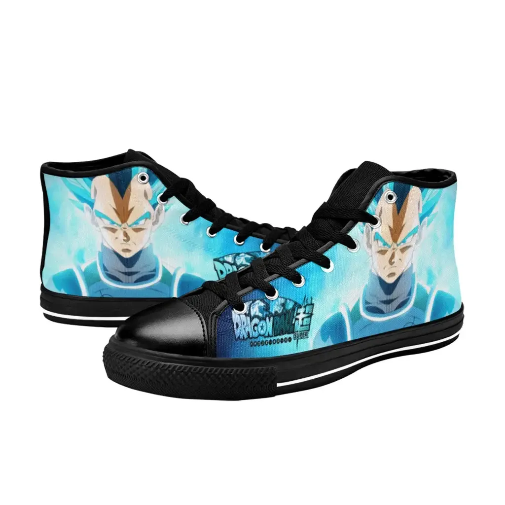 Dragon ball Z Super Vegeta Bejita Shoes High Top Sneakers for Kids and Adults