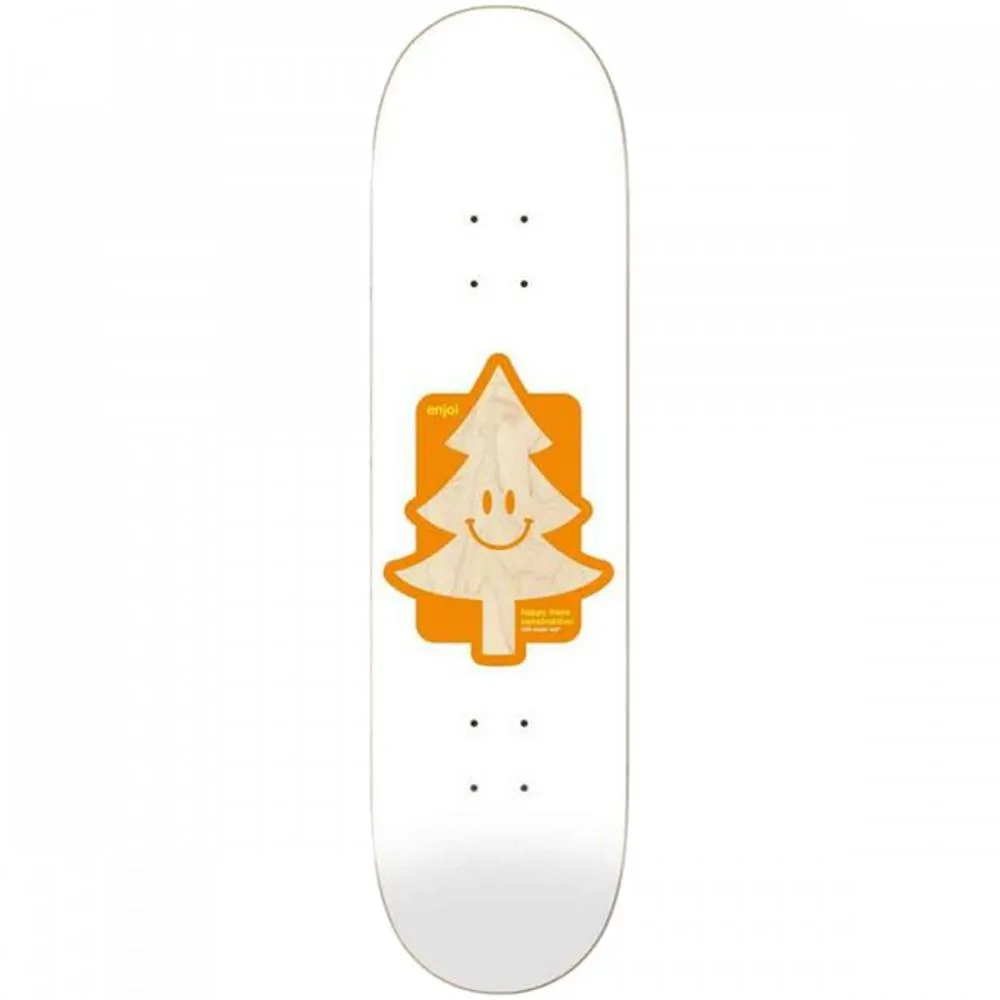 Enjoi Happy Tree 8.25 White Supersap Skateboard Deck