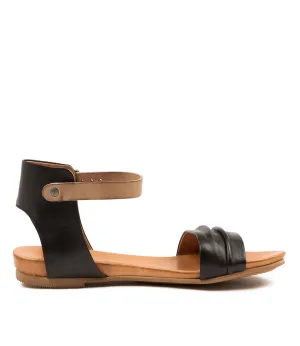 Eos Larni Sandal Black/Taupe