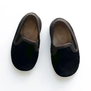 [EU20] PÈPÈ  Velvet Elastic Slippers | Brown